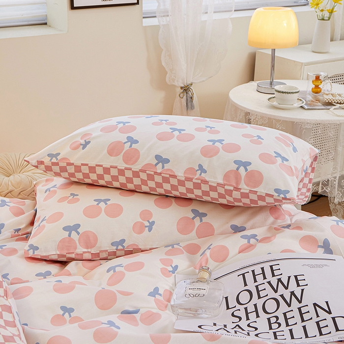 91家纺网 家纺一手货源 找家纺 一米阳光 2023新款1月小清新13070纯棉四件套第一批 美好时光