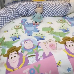 91家纺网 家纺一手货源 找家纺 （总）一米阳光 2023新款1月小清新13070纯棉四件套第一批