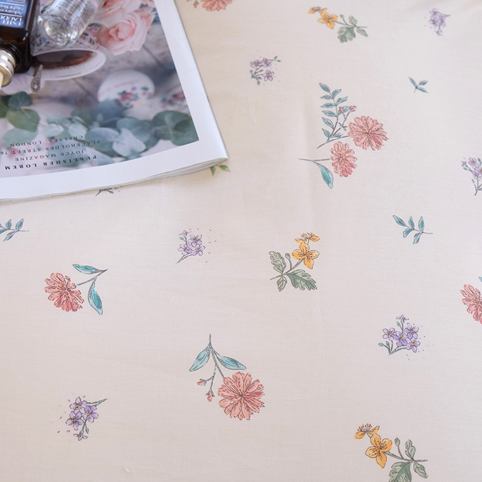 91家纺网 家纺一手货源 找家纺 （总）一米阳光 2023年1月小清新13070纯棉四件套第二批