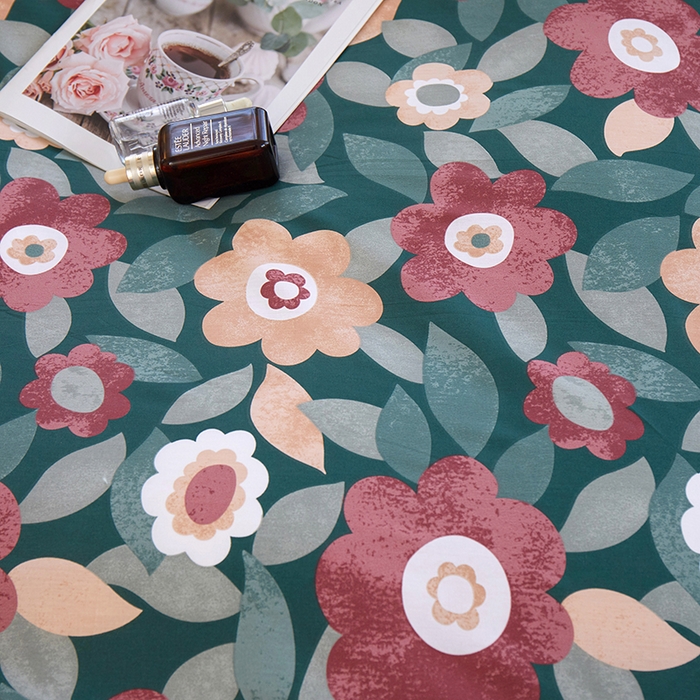 91家纺网 家纺一手货源 找家纺 一米阳光 2023年1月小清新13070纯棉四件套第二批 花开朵朵