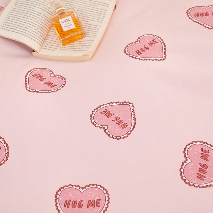 91家纺网 家纺一手货源 找家纺 一米阳光 2023年1月小清新13070纯棉四件套第二批 心爱