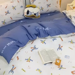 91家纺网 家纺一手货源 找家纺 一米阳光 2023年1月小清新13070纯棉四件套第二批 小超人