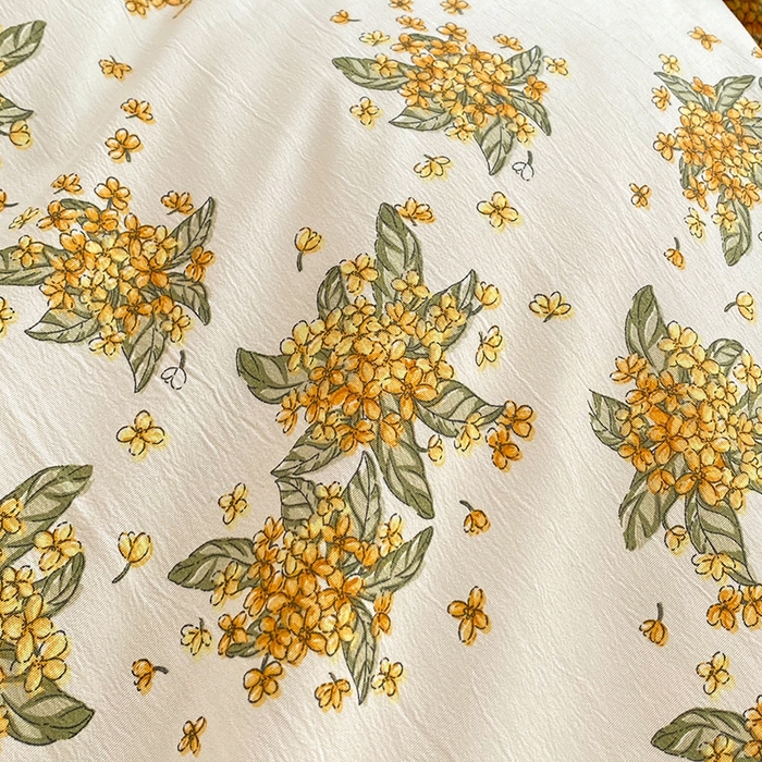 91家纺网 家纺一手货源 找家纺 艾米 2023新款水洗棉麻双层纱系列四件套 沉香