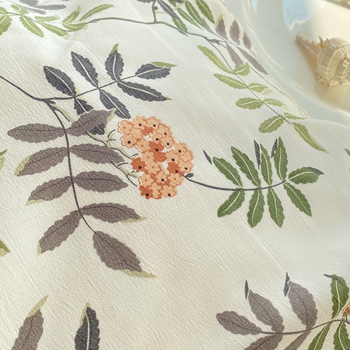 91家纺网 家纺一手货源 找家纺 艾米 2023新款水洗棉麻双层纱系列四件套 梦萝