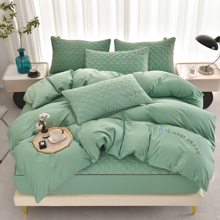 91家纺网 家纺一手货源 找家纺 (总）好眠好梦2023新款四叶草全棉四件套