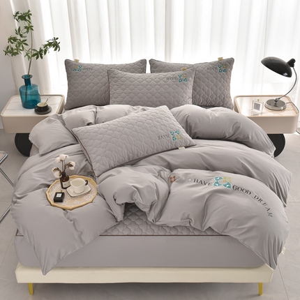 91家纺网 家纺一手货源 找家纺 (总）好眠好梦2023新款四叶草全棉四件套