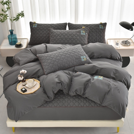 91家纺网 家纺一手货源 找家纺 (总）好眠好梦2023新款四叶草全棉四件套