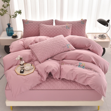 91家纺网 家纺一手货源 找家纺 (总）好眠好梦2023新款四叶草全棉四件套