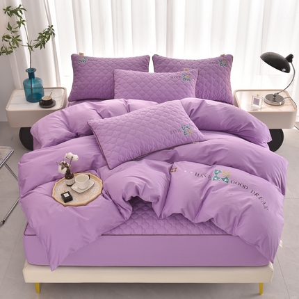 91家纺网 家纺一手货源 找家纺 (总）好眠好梦2023新款四叶草全棉四件套