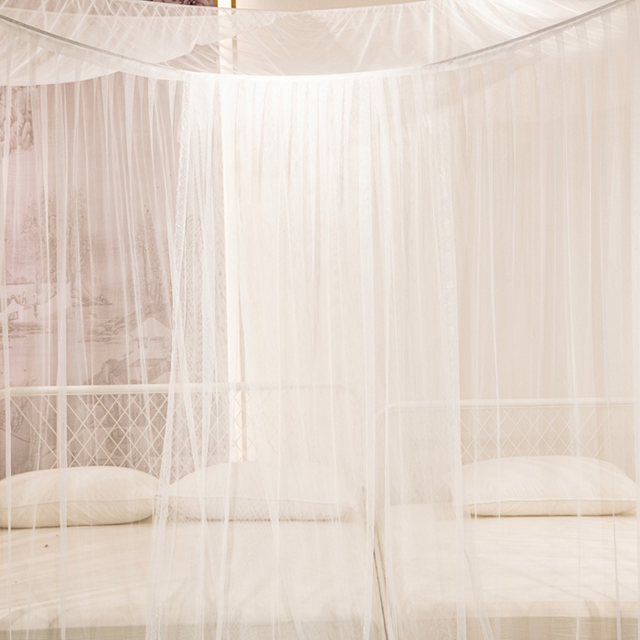 91家纺网 家纺一手货源 找家纺 （总)青竹苑 2023新款万能蚊帐挂账吊顶睡帐特大不规则床拼接床蚊帐