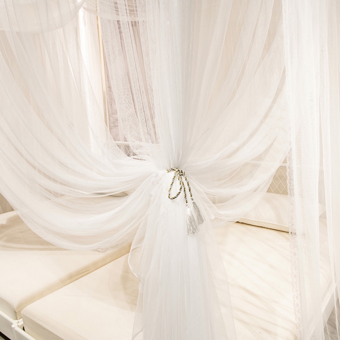 91家纺网 家纺一手货源 找家纺 （总)青竹苑 2023新款万能蚊帐挂账吊顶睡帐特大不规则床拼接床蚊帐