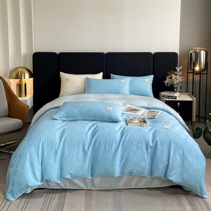 91家纺网 家纺一手货源 找家纺 （总）金麦  2023新款冰丝华夫格四件套系列