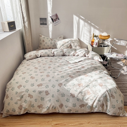 91家纺网 家纺一手货源 找家纺 （总）宏源2023新款天丝棉花卉四件套