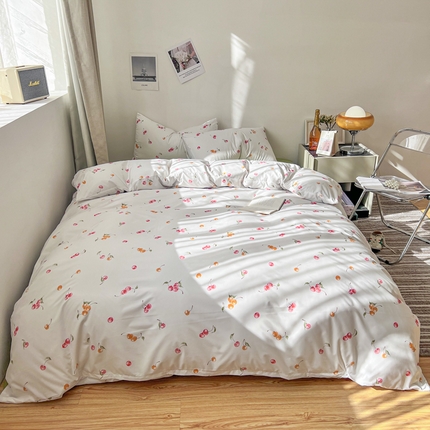 91家纺网 家纺一手货源 找家纺 （总）宏源2023新款天丝棉花卉四件套