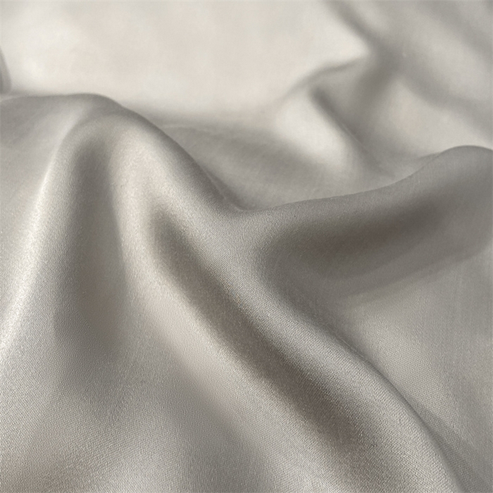 91家纺网 家纺一手货源 找家纺 笙意家纺 水洗真丝R字母织带款四件套-威尔士 山灰+中灰