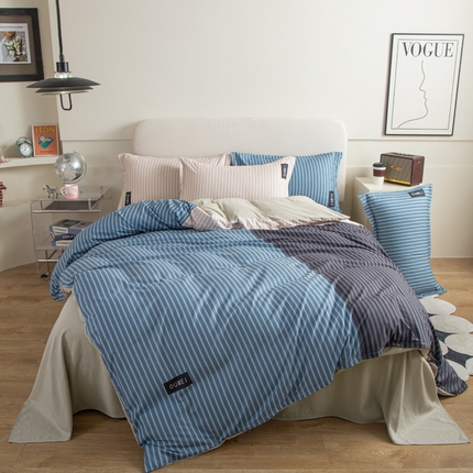 宏源2023新款大版数码印花糯糯棉四件套 华尔街