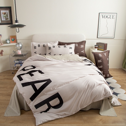 宏源2023新款大版数码印花糯糯棉四件套 巧克力工厂