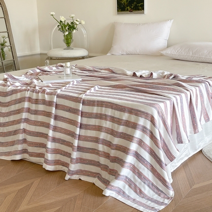 91家纺网 家纺一手货源 找家纺 （总）麻依2023新款竹纤维双层纱布毯毛巾被夏凉被针织冷感毯