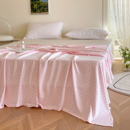 91家纺网 家纺一手货源 找家纺 （总）麻依2023新款竹纤维双层纱布毯毛巾被夏凉被针织冷感毯