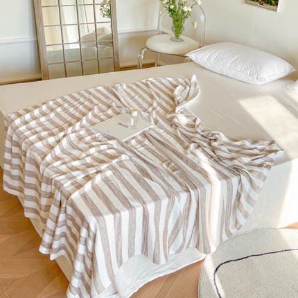 91家纺网 家纺一手货源 找家纺 （总）麻依2023新款竹纤维双层纱布毯毛巾被夏凉被针织冷感毯