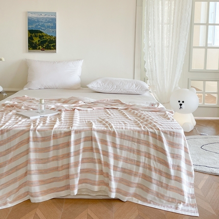 91家纺网 家纺一手货源 找家纺 （总）麻依2023新款竹纤维双层纱布毯毛巾被夏凉被针织冷感毯