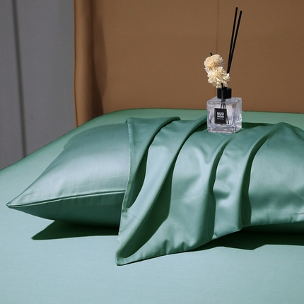 91家纺网 家纺一手货源 找家纺 （总）2025纯棉全棉双股100支贡缎长绒棉纯色多规格单品枕套单件