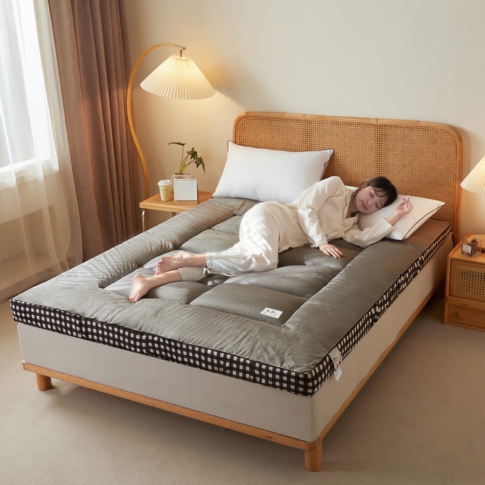 91家纺网 家纺一手货源 找家纺 （总）迪乐妮  2023新款水洗棉成人立体软床垫