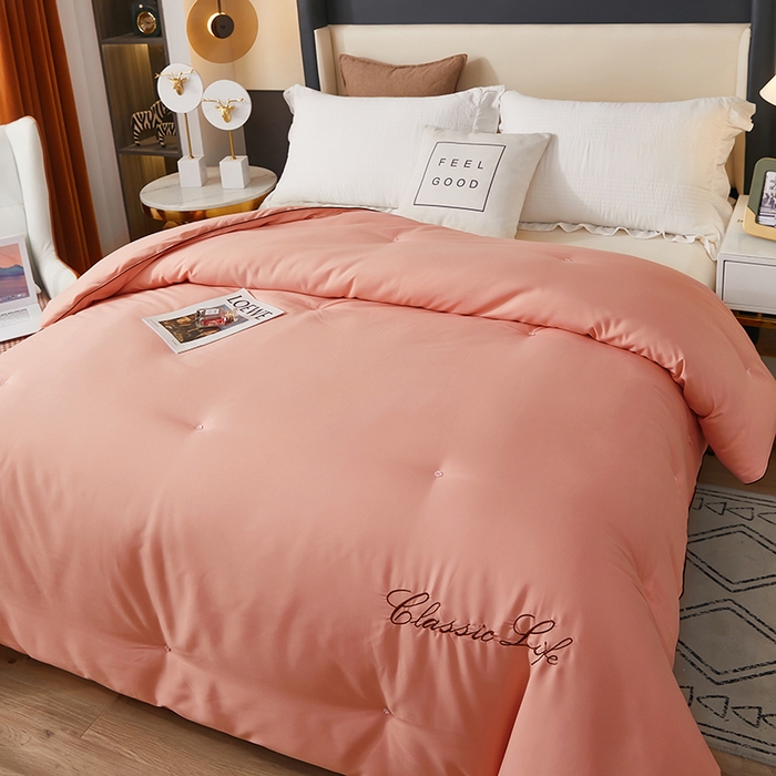 91家纺网 家纺一手货源 找家纺 （总）畅畅家纺2023新款纯手工洛卡棉刺绣羽丝棉被子被芯