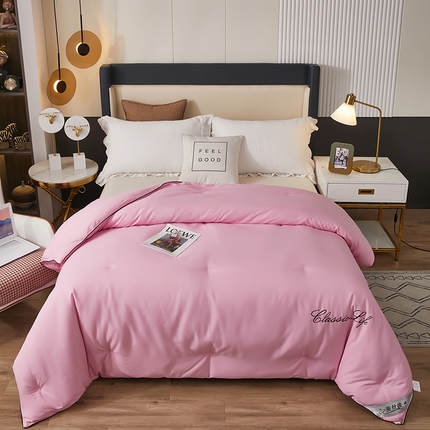 91家纺网 家纺一手货源 找家纺 （总）畅畅家纺2023新款纯手工洛卡棉刺绣羽丝棉被子被芯