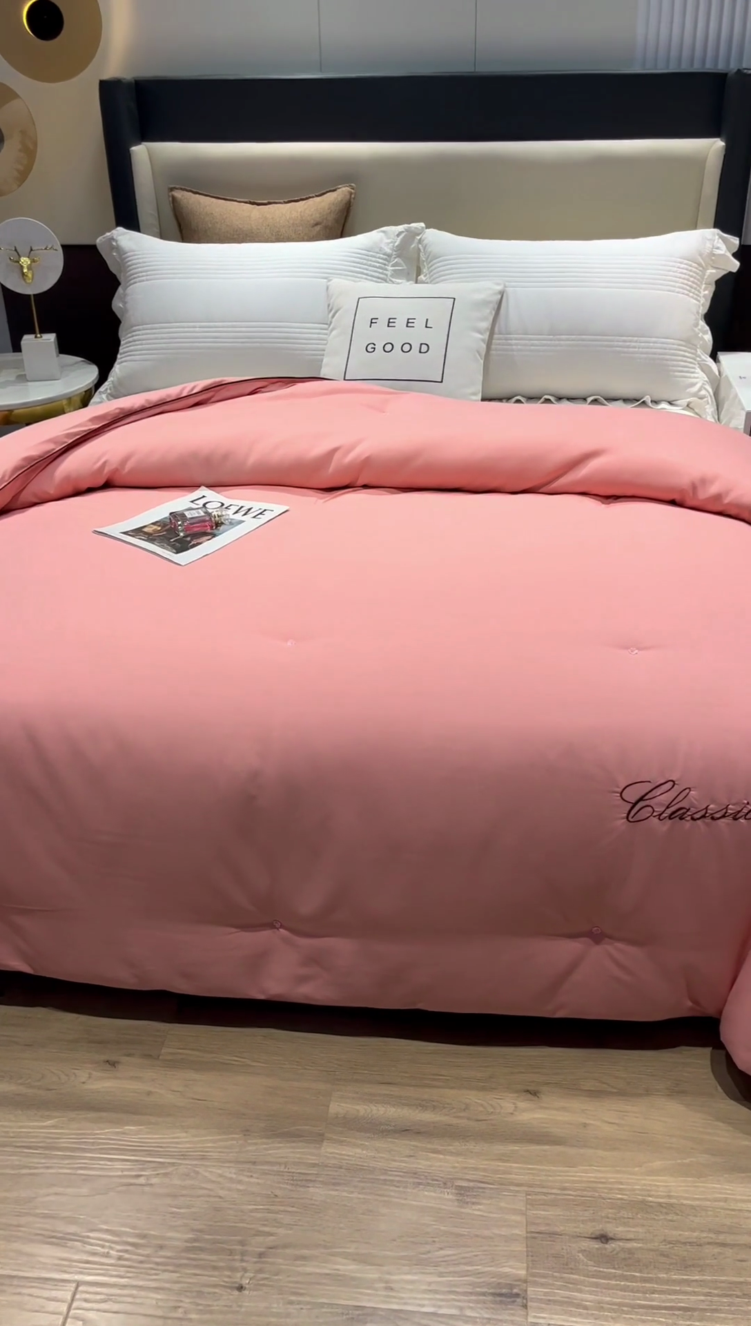 91家纺网 家纺一手货源 找家纺 （总）畅畅家纺2023新款纯手工洛卡棉刺绣羽丝棉被子被芯