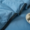 91家纺网 家纺一手货源 找家纺 简约现代水洗棉夏被四件套北欧诧寂风小时光系列正常拍图小时光-布鲁士蓝