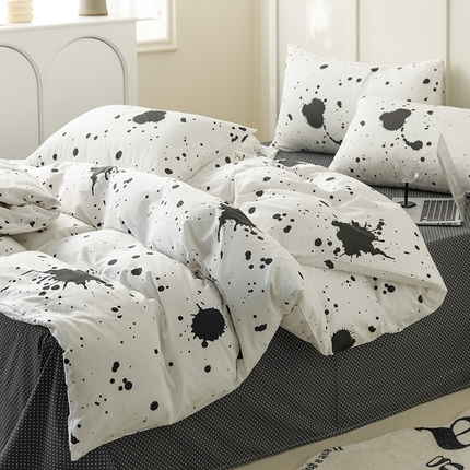 91家纺网 家纺一手货源 找家纺 总简宜家居2023新款40支13070全棉四件套--卡通小清新系列