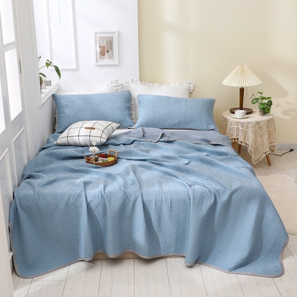 （总）琪琪阁2023新款华夫格针织提花亲肤舒适多功能凉感夏被