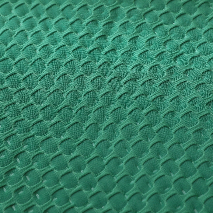 91家纺网 家纺一手货源 找家纺 琪琪阁2023新款华夫格针织提花亲肤舒适多功能凉感夏被 牛油果绿