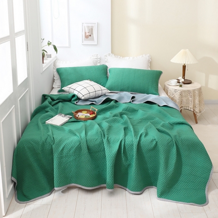 91家纺网 家纺一手货源 找家纺 （总）琪琪阁2023新款华夫格针织提花亲肤舒适多功能凉感夏被