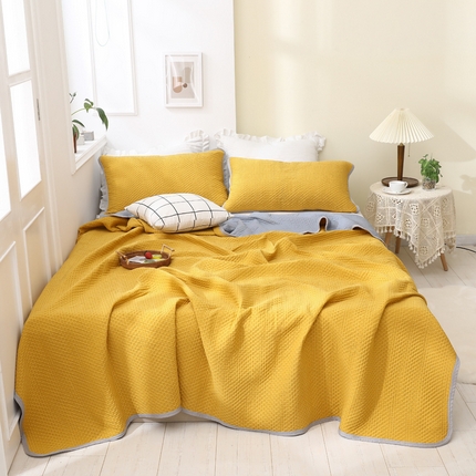 91家纺网 家纺一手货源 找家纺 （总）琪琪阁2023新款华夫格针织提花亲肤舒适多功能凉感夏被