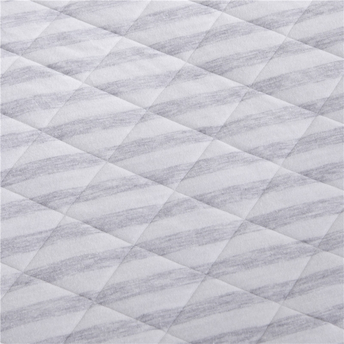 91家纺网 家纺一手货源 找家纺 琪琪阁2023新款宽条纹针织棉夏被盖毯 浅灰条纹