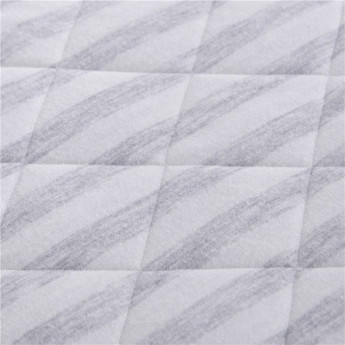 91家纺网 家纺一手货源 找家纺 琪琪阁2023新款宽条纹针织棉夏被盖毯 浅灰条纹