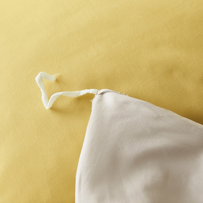 91家纺网 家纺一手货源 找家纺 怡家居 2023新款全棉100支磨毛四件套 暖黄浅灰