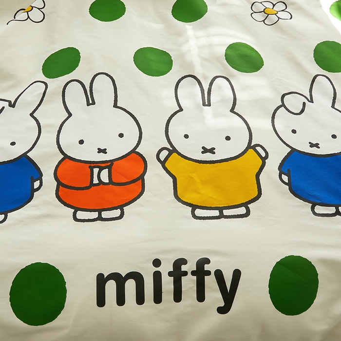 91家纺网 家纺一手货源 找家纺 怡家居  2023新款全棉米菲兔四件套 波点米菲