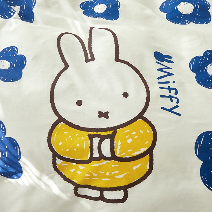 91家纺网 家纺一手货源 找家纺 怡家居  2023新款全棉米菲兔四件套 花朵米菲