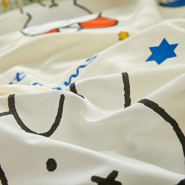 91家纺网 家纺一手货源 找家纺 怡家居  2023新款全棉米菲兔四件套 米菲伙伴