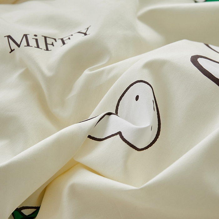 91家纺网 家纺一手货源 找家纺 怡家居  2023新款全棉米菲兔四件套 米菲家族