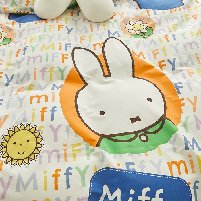 91家纺网 家纺一手货源 找家纺 怡家居  2023新款全棉米菲兔四件套 小熊米菲