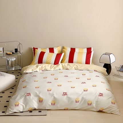 荣轩 2023新款13372数码印花四件套 爆米花