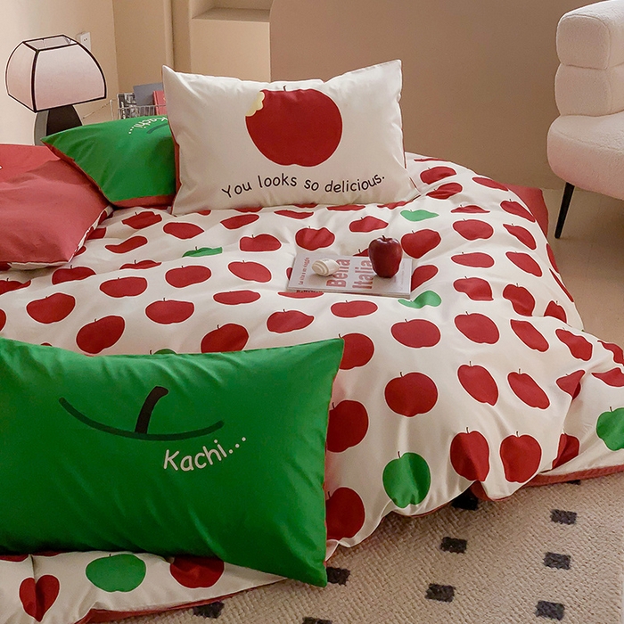 91家纺网 家纺一手货源 找家纺 荣轩 2023新款13372数码印花四件套 富士