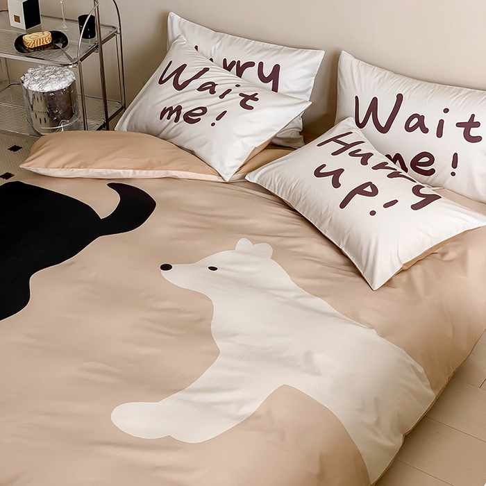 91家纺网 家纺一手货源 找家纺 荣轩 2023新款13372数码印花四件套 西尔