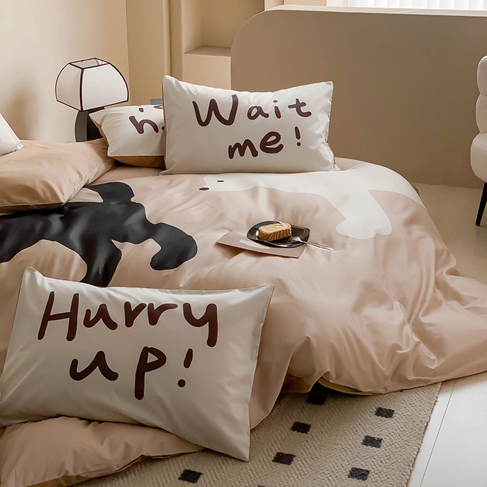 91家纺网 家纺一手货源 找家纺 荣轩 2023新款13372数码印花四件套 西尔