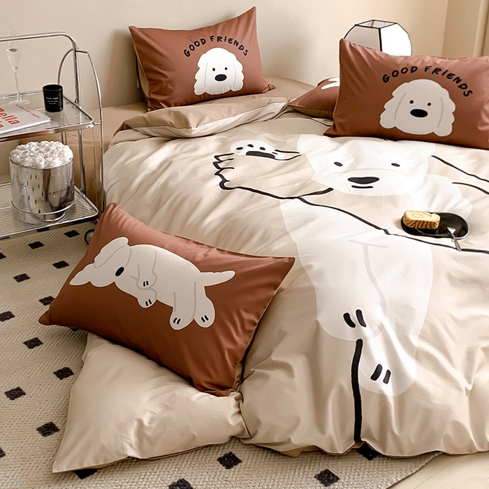 91家纺网 家纺一手货源 找家纺 荣轩 2023新款13372数码印花四件套 泽格