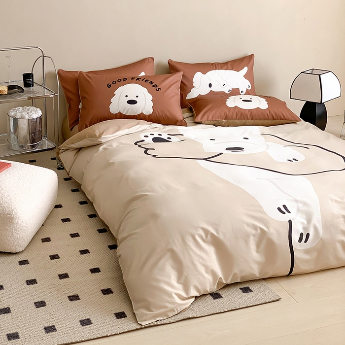 91家纺网 家纺一手货源 找家纺 荣轩 2023新款13372数码印花四件套 泽格